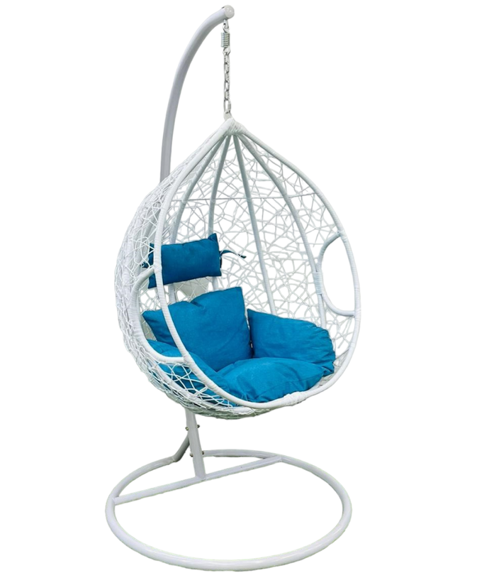 SWEET FURNITURE Rattan Swing Iron Chassis Single Garden Leeving Roof Balcony